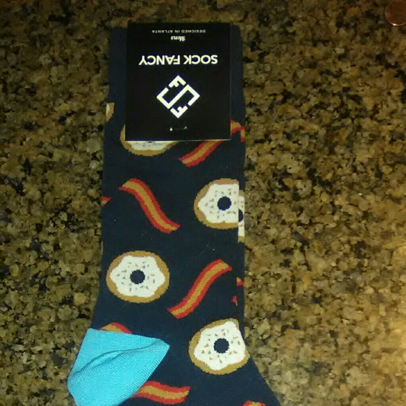 Bacon and Donut Socks - Picture 2 of 3